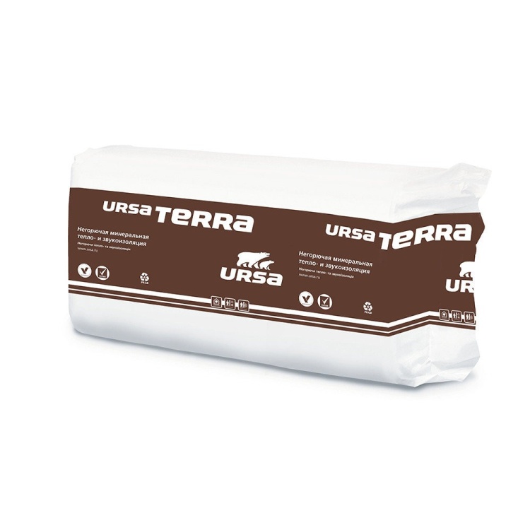 Утеплитель Урса Terra 37 PN 1200х610х50 мм, 24 шт/уп, 17,57 м²