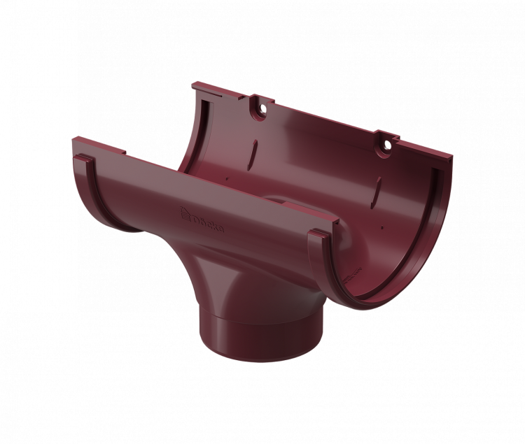 Воронка водосточная пластиковая Docke Standard 120/80 мм, красный