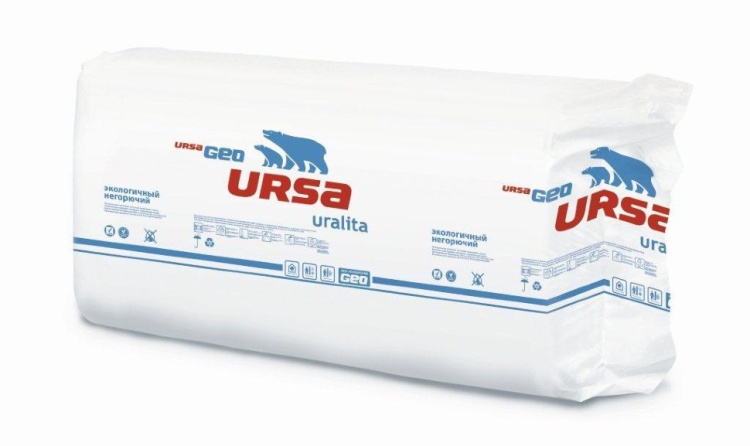 Утеплитель Урса GEO 33 PN П-30 1250х600х100 мм, 10 шт/уп, 7,5 м²