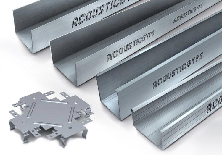 Профиль стоечный АкустикГипс (AcousticGyps) ПС усиленный, 75х50мм, 3м
