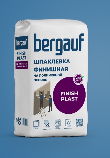 Шпаклевка полимерная Bergauf Finish Plast 20 кг.