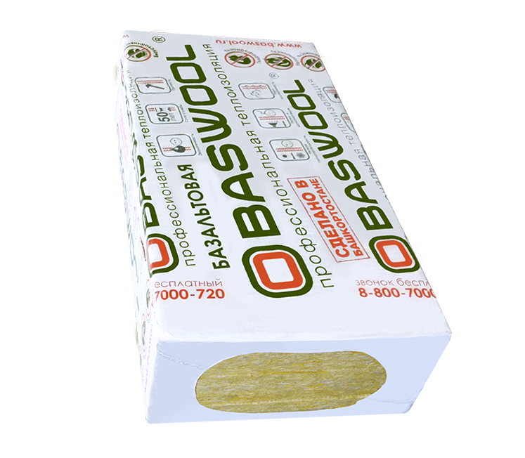 Утеплитель BASWOOL Руф Н-120 1200х600х100 мм, 3 шт/уп, 2,16 м²