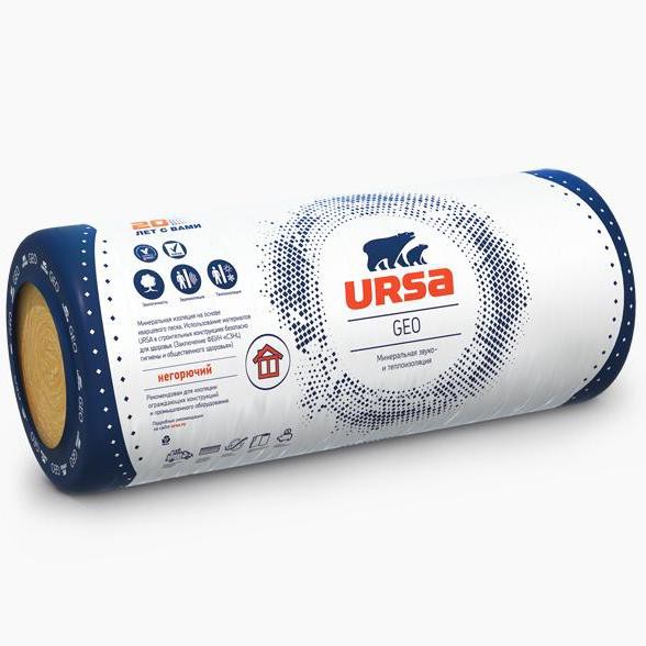 Утеплитель Урса GEO 34 RN М-25 8000х1200х60 мм, 9,6 м²