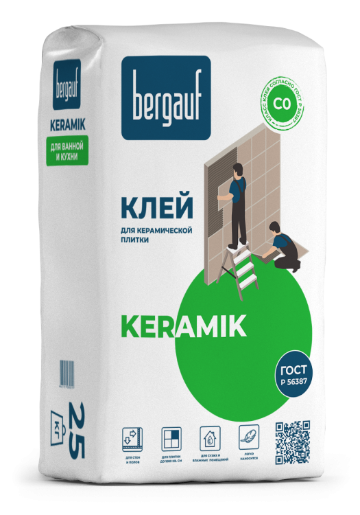 Клей плиточный Bergauf Keramik 25 кг.