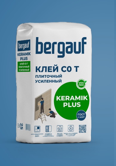 Клей усиленный Bergauf Keramik Plus 25 кг.