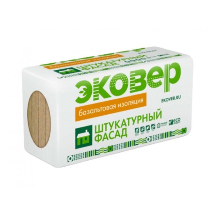 Утеплитель Эковер ЭкоФасад 1000х600х50 мм, 8 шт. уп.