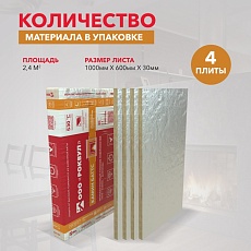 Rockwool Камин Баттс (1000*600*30) 4п/0,072м3/2,4м2/38пач.под